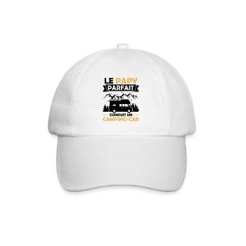 Le papy parfait conduit un camping car - Casquette classique - blanc/blanc - Devant