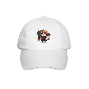 Enjoy picture of the Samurai cat and Monster jus - Baseball Cap - white/white - Front