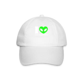 Alien, OVNI, UAP, Espace, Objet volant de l’espace - Casquette classique - blanc/blanc - Devant