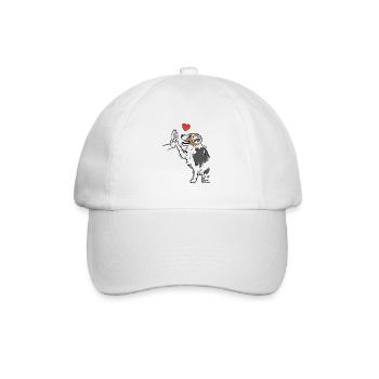 Australian Shepherd Cute Australian Shepherd - Baseball Cap - white/white - Front