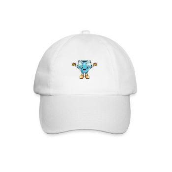 Cartoon Kawaii Diaper - Baseball Cap - white/white - Front