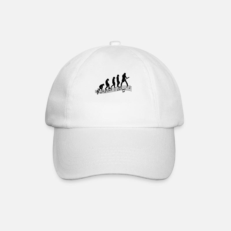 Guitaristes Guitares électriques Guitare acoustique Evolution - Casquette classique - blanc/blanc