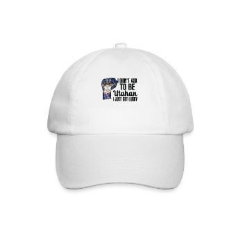 Utahan American US Patriot USA Grown Utah Flag - Baseball Cap - white/white - Front