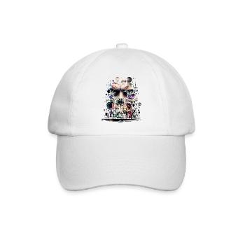 Graffiti Street Art Spray Vintage Stencil Retro - Baseball Cap - white/white - Front