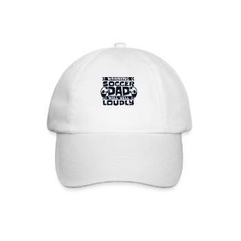 Attention : le papa footballeur va crier fort Futbol - Casquette classique - blanc/blanc - Devant