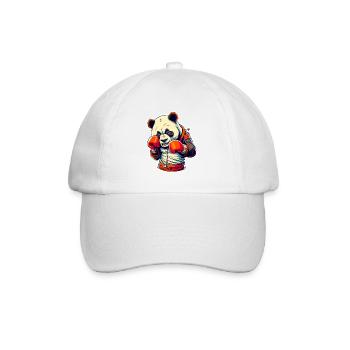 Panda Boxen - Baseballkappe - Weiß/Weiß - Vorne