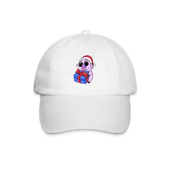 Pig Christmas - Baseball Cap - white/white - Front