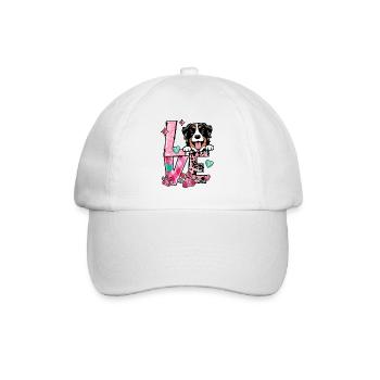 Belgian Malinois Dog I Love My Dog Valentines Day - Baseball Cap - white/white - Front