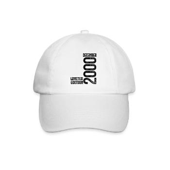 Birthday Gift December 2000. December 2000. - Baseball Cap - white/white - Front
