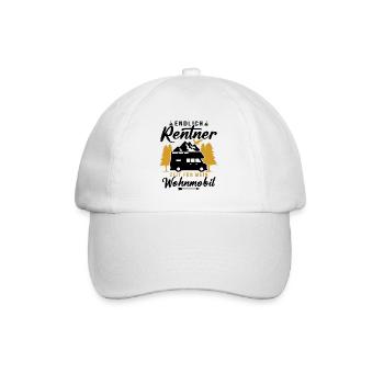 Endlich rentner zeit für mein wohnmobil - Baseballkappe - Weiß/Weiß - Vorne