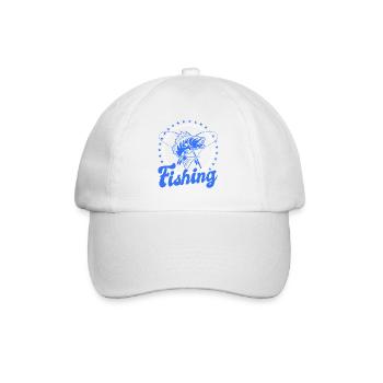 Pêche, pêcheur, pêcheur et pêche au brochet - Casquette classique - blanc/blanc - Devant
