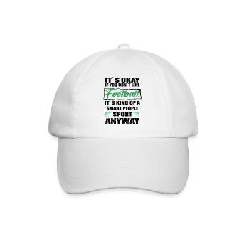 Ce n’est pas grave si vous n’aimez pas le football - Casquette classique - blanc/blanc - Devant