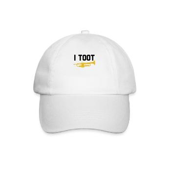 Ich toot Funny Jazz Trompetenspieler Jazz School B - Baseballkappe - Weiß/Weiß - Vorne