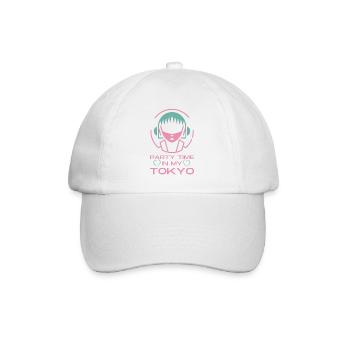 Party Time In My Tokyo - Baseball Cap - white/white - Front