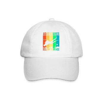 Scuba Diving, Scuba Diving, Holiday Sea Diver - Baseball Cap - white/white - Front