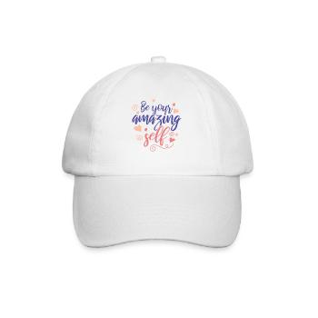 Soyez vous-même ! Confiance en soi, pensée positive, motivation - Casquette classique - blanc/blanc - Devant