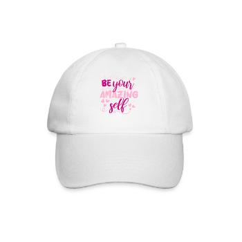 Soyez vous-même ! Confiance en soi, pensée positive, motivation - Casquette classique - blanc/blanc - Devant
