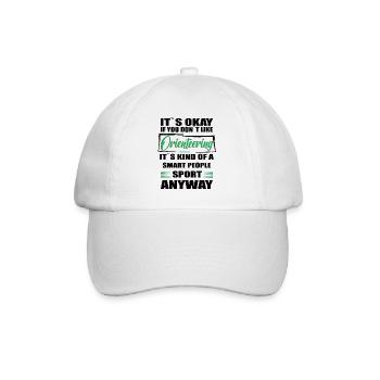 Ce n’est pas grave si vous n’aimez pas la course d’orientation - Casquette classique - blanc/blanc - Devant