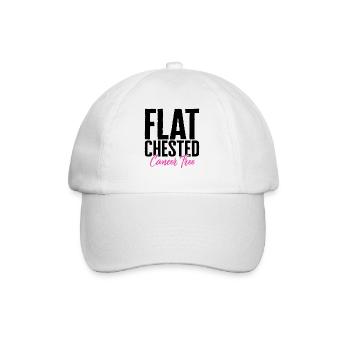 Chemise de sensibilisation au cancer du sein, poitrine plate - Casquette classique - blanc/blanc - Devant