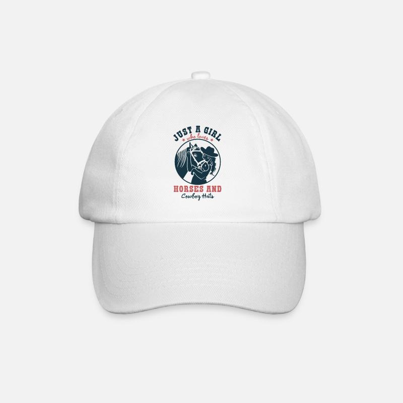 Pferdeliebe - Ein Lebensgefühl - Baseballkappe - Weiß/Weiß