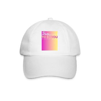 Be you! Self-confidence, positive thinking Motivation - Baseball Cap - white/white - Front