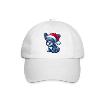 Cute Frenchie The Santa Claus - Baseball Cap - white/white - Front