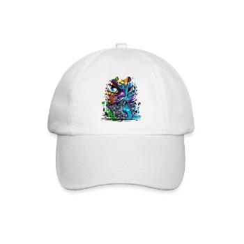 graffiti street art spray couleurs cool artiste rétro - Casquette classique - blanc/blanc - Devant