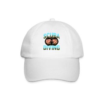 Tauchen, Gerätetauchen, Urlaub Meer Taucher - Baseballkappe - Weiß/Weiß - Vorne