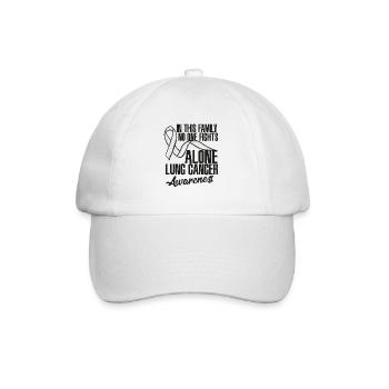 Sensibilisation au cancer du poumon - Casquette classique - blanc/blanc - Devant
