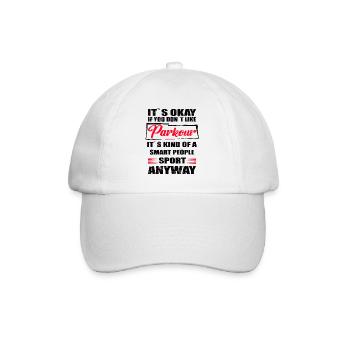 Ce n’est pas grave si vous n’aimez pas le parkour - Casquette classique - blanc/blanc - Devant