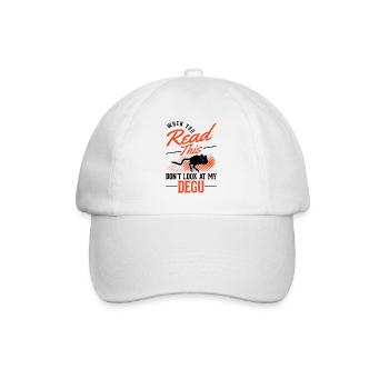 Degu Geschenk Strauchratte Walddegu - Baseballkappe - Weiß/Weiß - Vorne