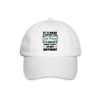 Ce n’est pas grave si vous n’aimez pas l’écriture d’équipe - Casquette classique - blanc/blanc - Devant