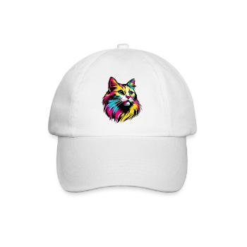 Chat - Casquette classique - blanc/blanc - Devant