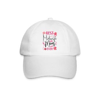 Nurse Midwife Birth Worker Mom - Baseball Cap - white/white - Front