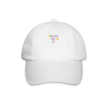Soyez vous-même ! Confiance en soi, pensée positive, motivation - Casquette classique - blanc/blanc - Devant