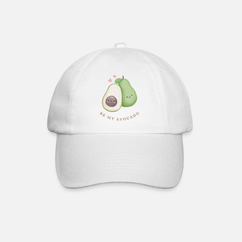 Be my avocado - Baseballkappe - Weiß/Weiß