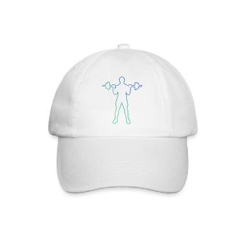 Fitness Endurance Training Strength Training Men - Baseball Cap - white/white - Front