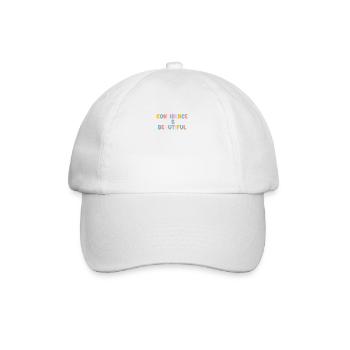 Be you! Self-confidence, positive thinking Motivation - Baseball Cap - white/white - Front