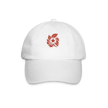 A Star and Leaves - Social Emblem - Baseball Cap - white/white - Front