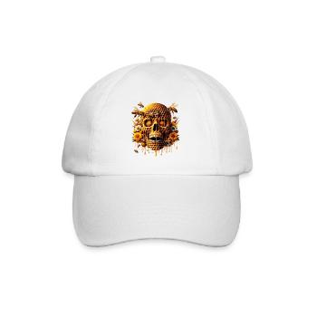 Sweet Life Totenkopf Shirt Honeycomb Haven Bumblebee - Baseballkappe - Weiß/Weiß - Vorne
