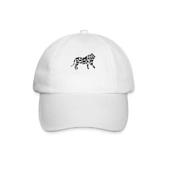 Löwe Wildlife Afrika Löwen Silhouette - Baseballkappe - Weiß/Weiß - Vorne