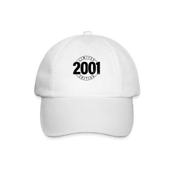 Limited Edition 2001 Year of Birth Urban Birthday - Baseball Cap - white/white - Front