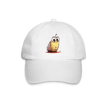 A Funny Dune Worm Larvae Friend - Baseball Cap - white/white - Front