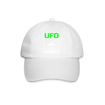 Alien, OVNI, UAP, Espace, Objet volant de l’espace - Casquette classique - blanc/blanc - Devant