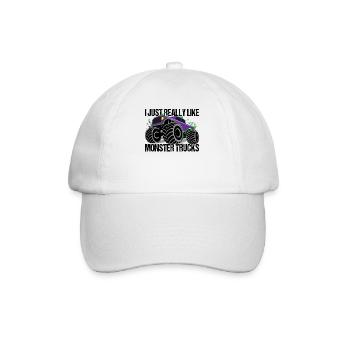 Monster Truck Color Explosion Dynamics - Baseball Cap - white/white - Front