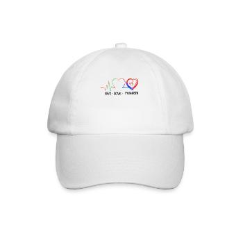Nurse Midwife Birth Worker Live - Baseballkappe - Weiß/Weiß - Vorne