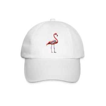 Flamingo in Pink Summer Sun Holiday Flamingos - Baseball Cap - white/white - Front