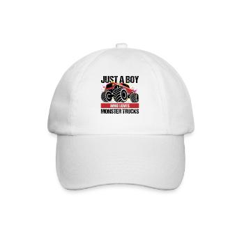 Garçon Monster Truck Passion Cadeau - Casquette classique - blanc/blanc - Devant