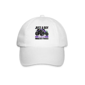 Garçon Monster Truck Passion Cadeau - Casquette classique - blanc/blanc - Devant