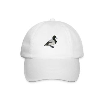 Drawing of a mountain duck - Baseball Cap - white/white - Front